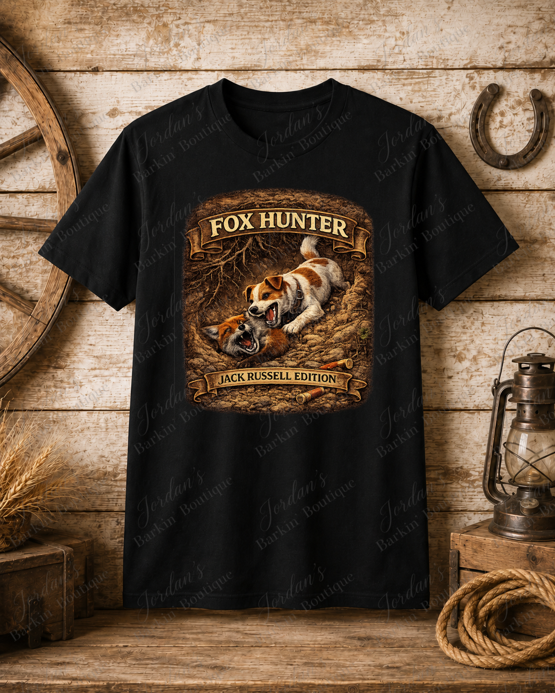 Fox Hunter - Jack Russell Edition T-Shirt - Image 2