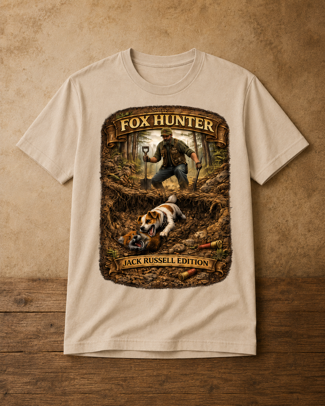 Fox Hunter - Jack Russell Edition T-Shirt - Image 5