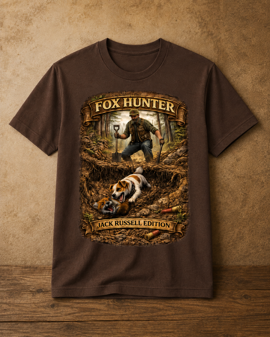 Fox Hunter - Jack Russell Edition T-Shirt - Image 2