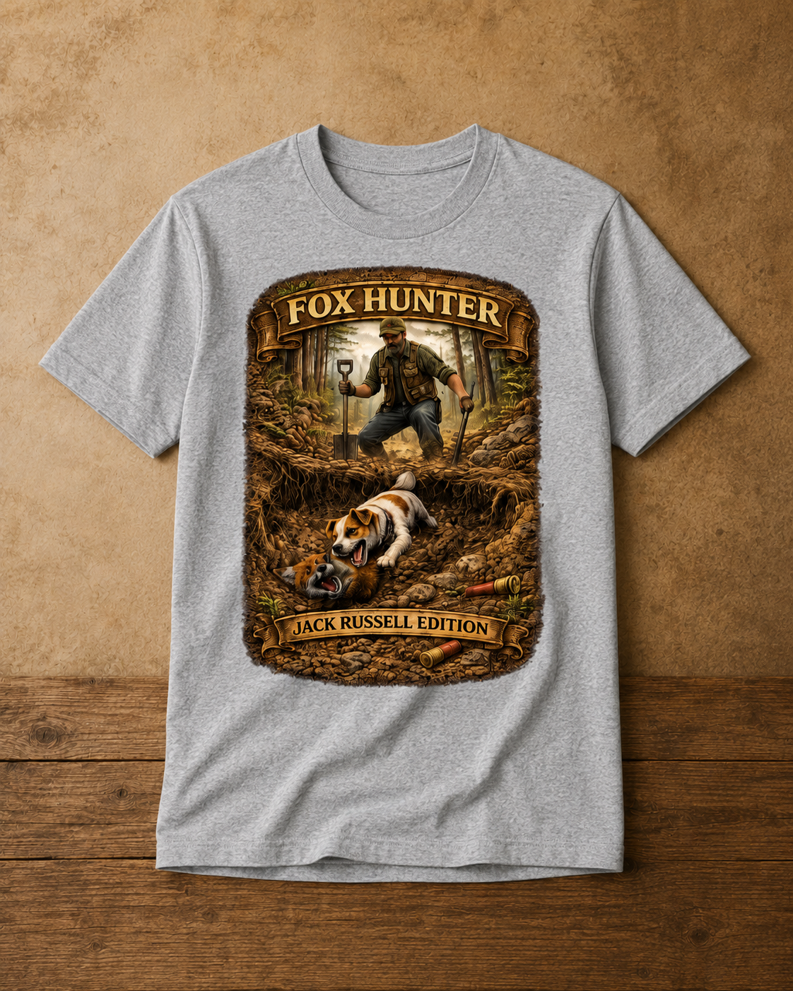 Fox Hunter - Jack Russell Edition T-Shirt - Image 6