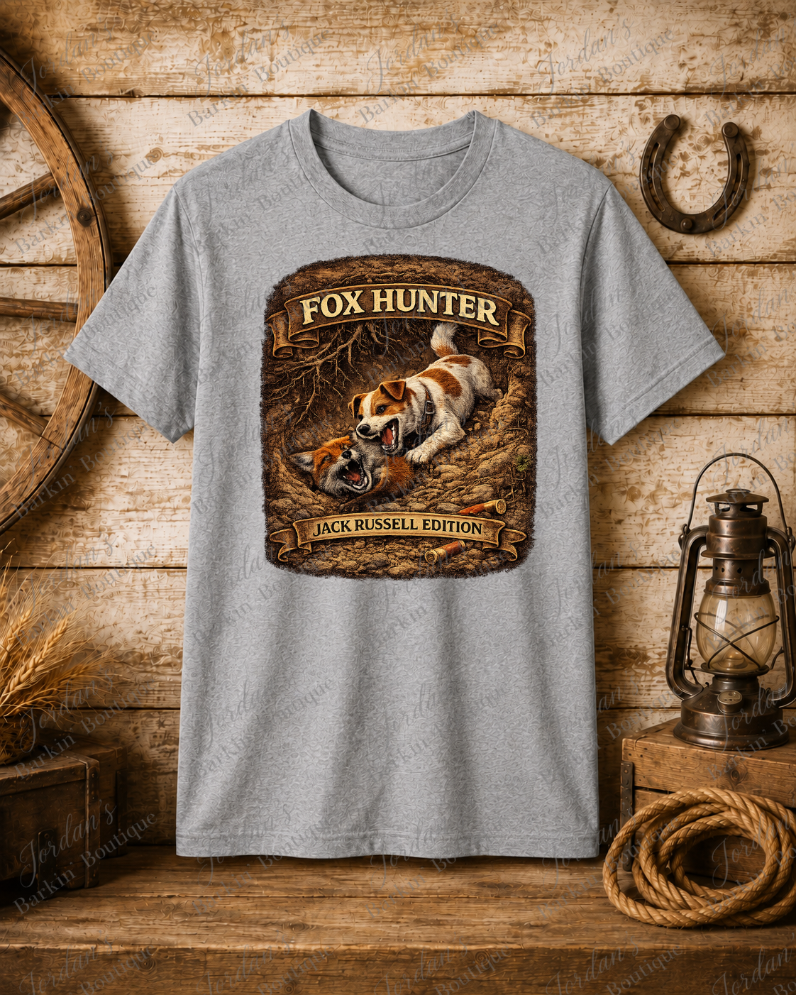 Fox Hunter - Jack Russell Edition T-Shirt - Image 4