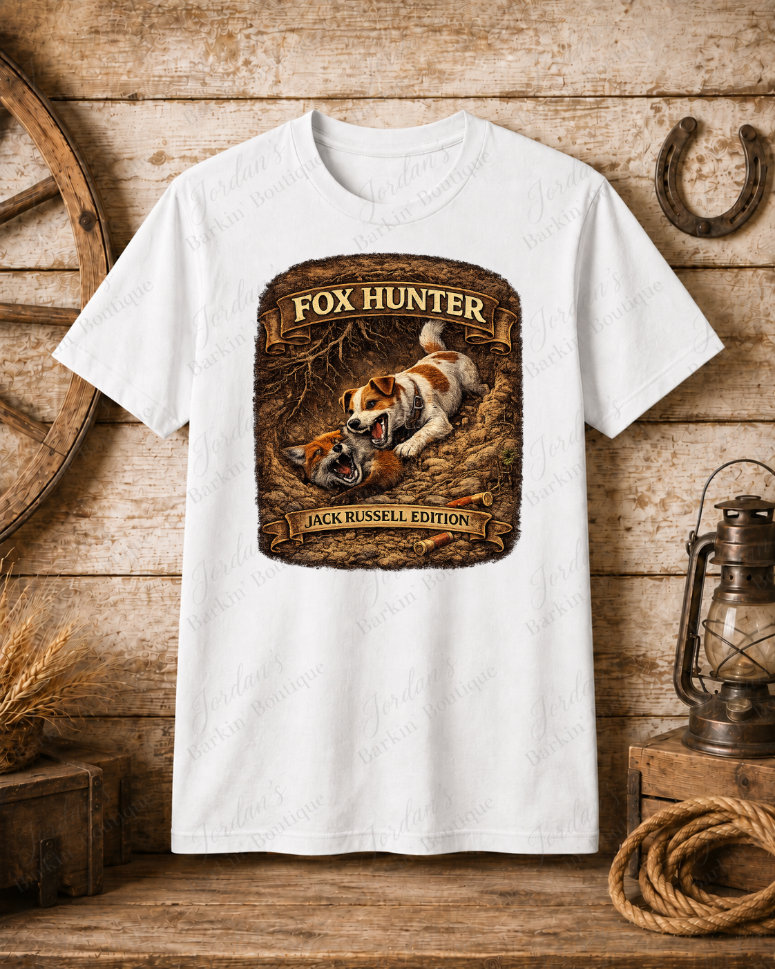 Fox Hunter - Jack Russell Edition T-Shirt - Image 3