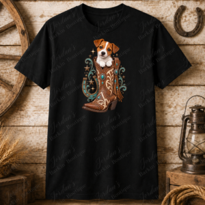 Western Jack Russell Boot Tee - Image 2