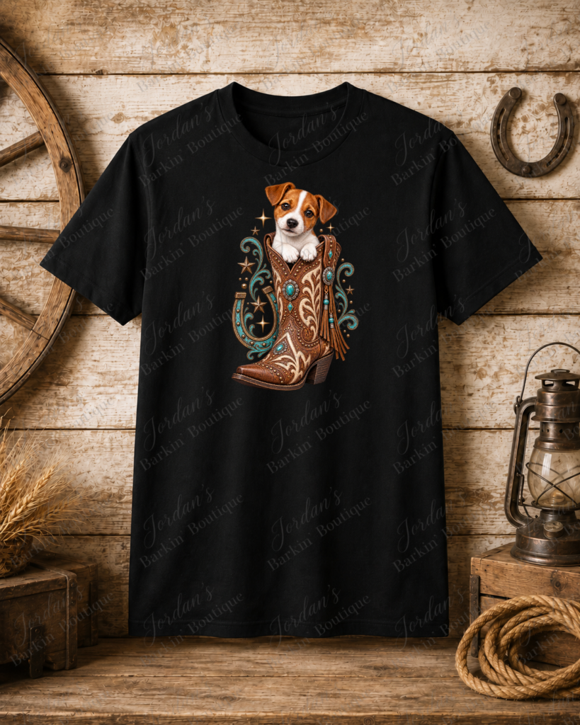 Western Jack Russell Boot Tee