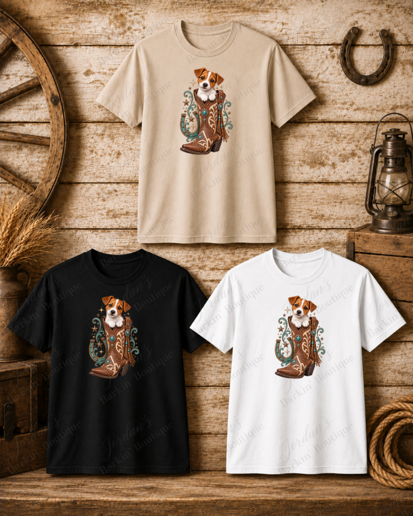 Western Jack Russell Boot Tee
