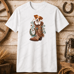 Western Jack Russell Boot Tee - Image 4