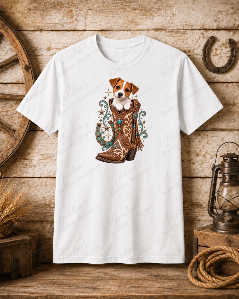 Western Jack Russell Boot Tee