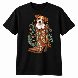 Western Jack Russell Boot Tee - Image 5