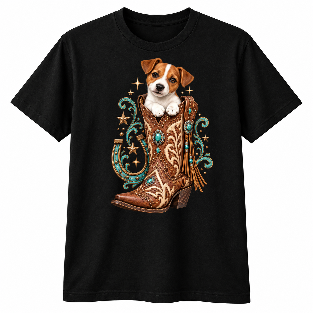 Western Jack Russell Boot Tee - Image 5